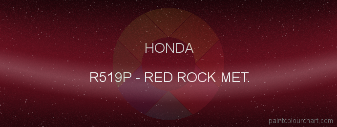 Honda paint R519P Red Rock Met.