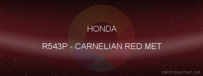 Honda paint R543P Carnelian Red Met