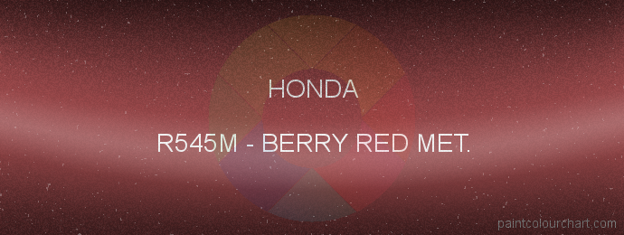 Honda paint R545M Berry Red Met.