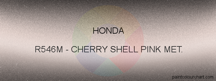 Honda paint R546M Cherry Shell Pink Met.