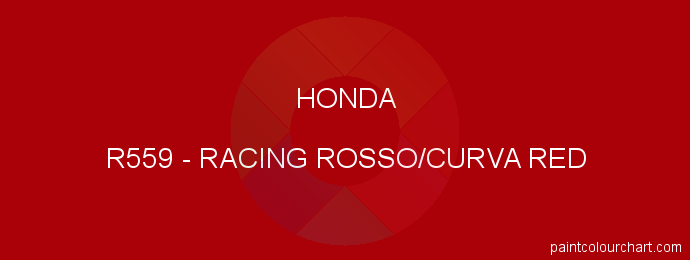 Honda paint R559 Racing Rosso/curva Red
