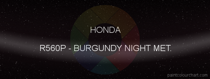 Honda paint R560P Burgundy Night Met.