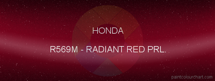 Honda paint R569M Radiant Red Prl.