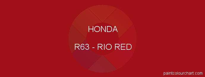 Honda paint R63 Rio Red