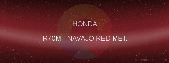 Honda paint R70M Navajo Red Met.