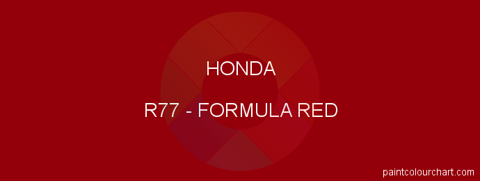 Honda paint R77 Formula Red