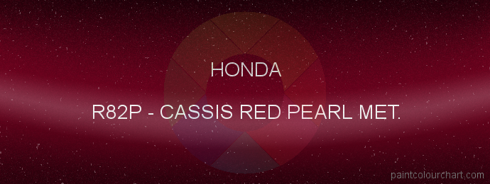 Honda paint R82P Cassis Red Pearl Met.