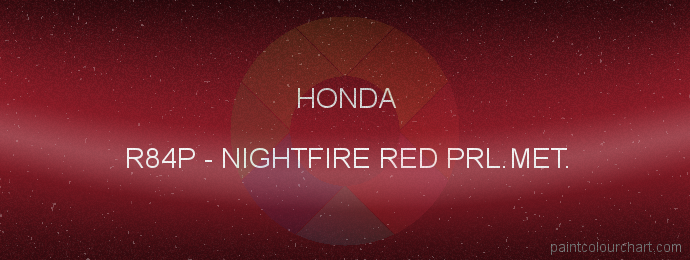 Honda paint R84P Nightfire Red Prl.met.