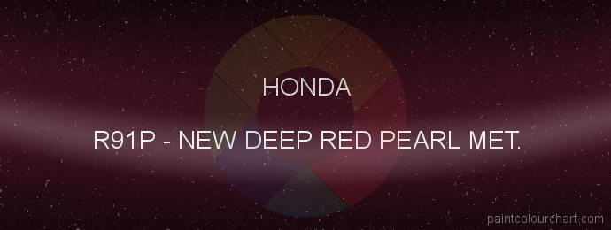 Honda paint R91P New Deep Red Pearl Met.