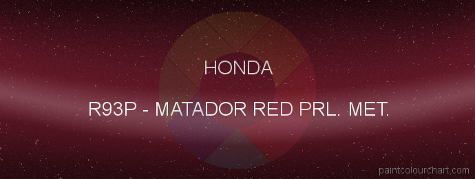 Honda paint R93P Matador Red Prl. Met.