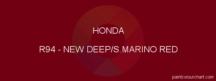 Honda paint R94 New Deep/s.marino Red