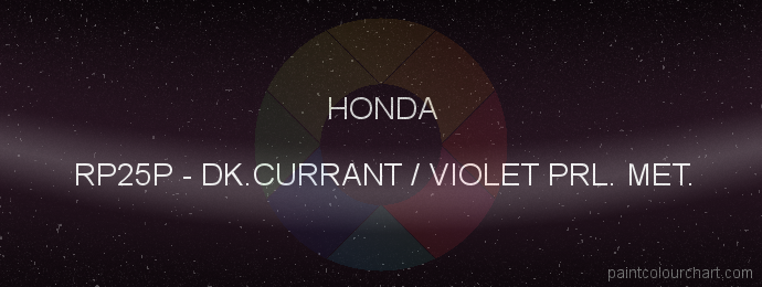 Honda paint RP25P Dk.currant / Violet Prl. Met.