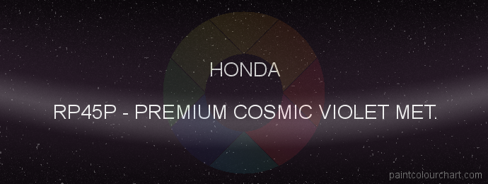 Honda paint RP45P Premium Cosmic Violet Met.