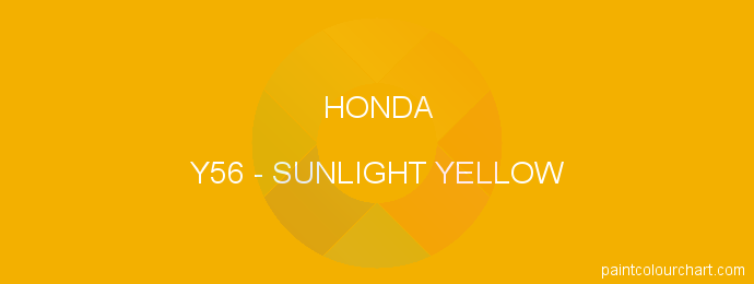 Honda paint Y56 Sunlight Yellow
