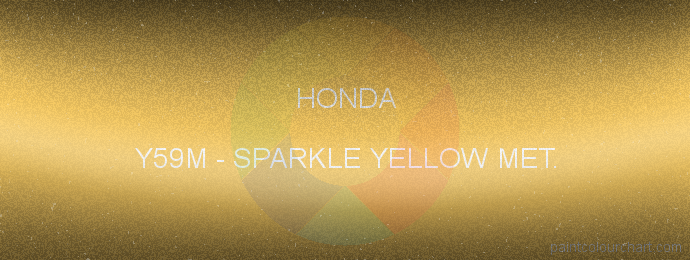 Honda paint Y59M Sparkle Yellow Met.