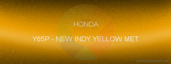 Honda paint Y65P New Indy Yellow Met.