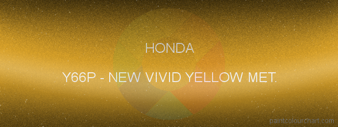 Honda paint Y66P New Vivid Yellow Met.