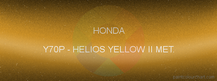 Honda paint Y70P Helios Yellow Ii Met.