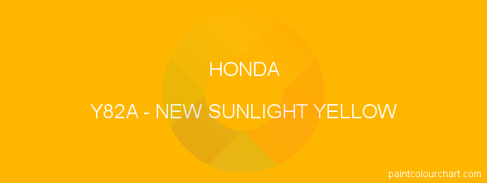Honda paint Y82A New Sunlight Yellow