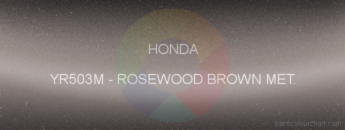 Honda paint YR503M Rosewood Brown Met.