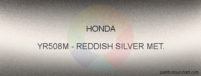 Honda paint YR508M Reddish Silver Met.