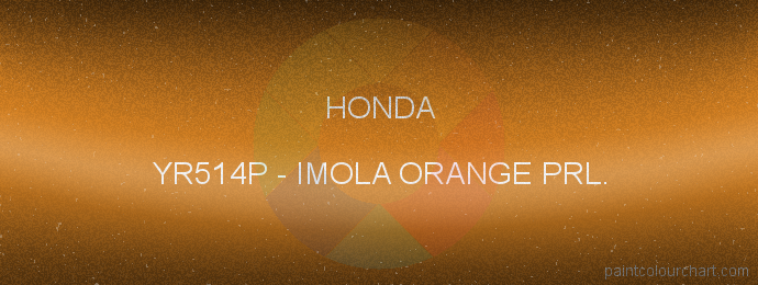 Honda paint YR514P Imola Orange Prl.