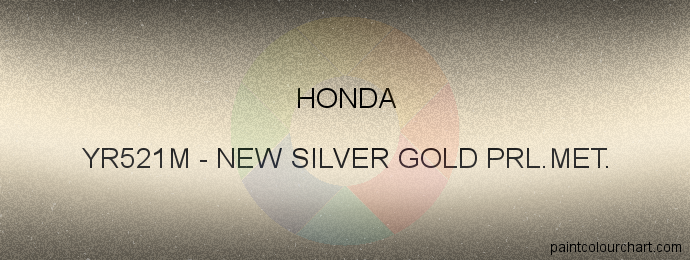 Honda paint YR521M New Silver Gold Prl.met.