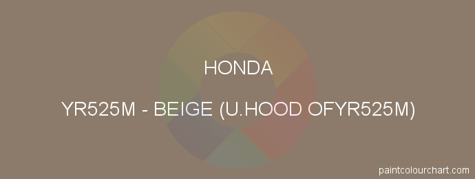 Honda paint YR525M Beige (u.hood Ofyr525m)