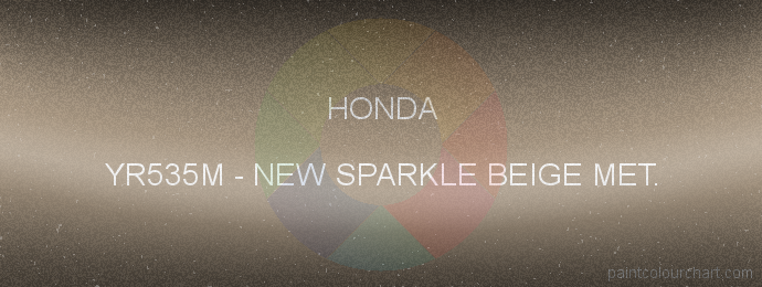 Honda paint YR535M New Sparkle Beige Met.