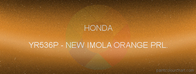 Honda paint YR536P New Imola Orange Prl.