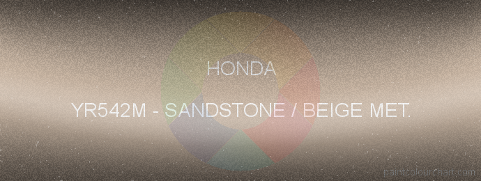 Honda paint YR542M Sandstone / Beige Met.