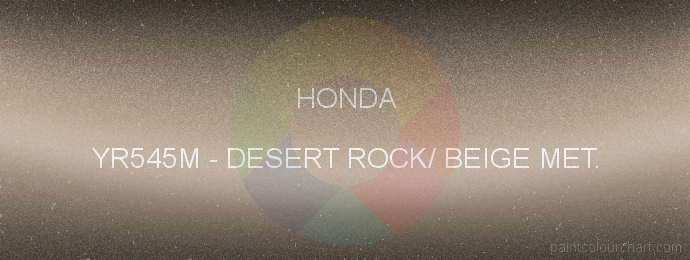 Honda paint YR545M Desert Rock/ Beige Met.