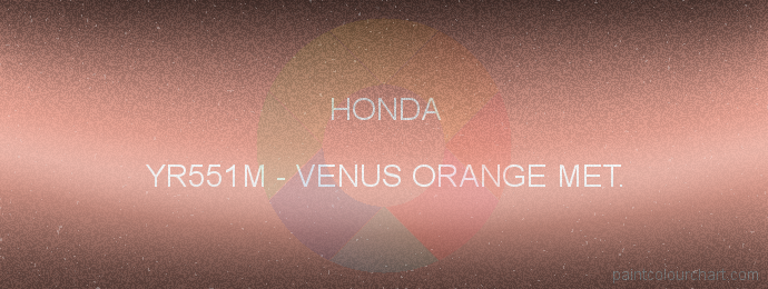 Honda paint YR551M Venus Orange Met.