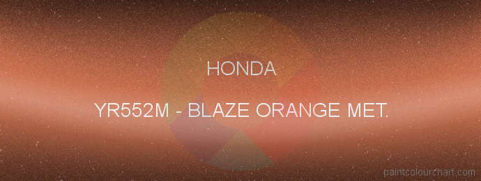 Honda paint YR552M Blaze Orange Met.