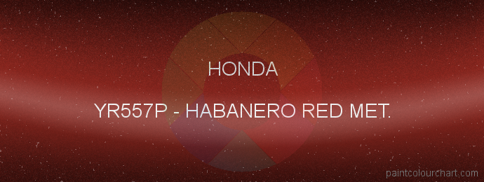 Honda paint YR557P Habanero Red Met.
