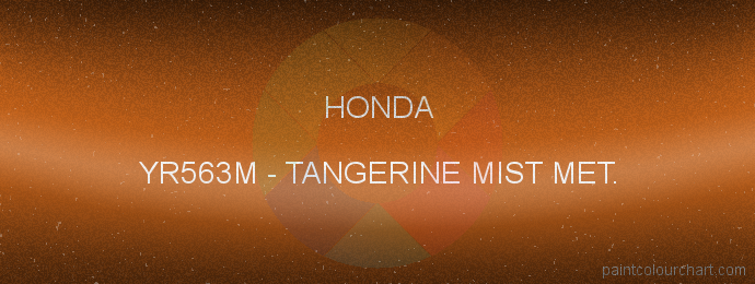 Honda paint YR563M Tangerine Mist Met.
