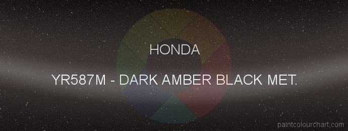 Honda paint YR587M Dark Amber Black Met.
