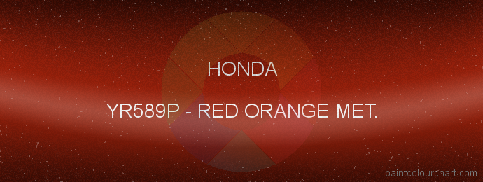Honda paint YR589P Red Orange Met.