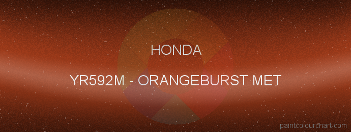Honda paint YR592M Orangeburst Met