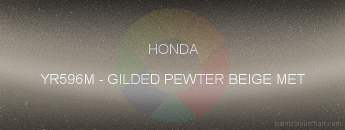 Honda paint YR596M Gilded Pewter Beige Met