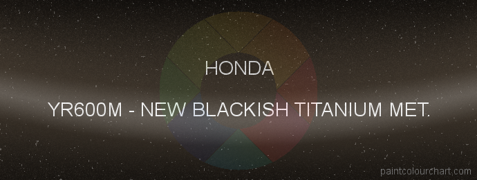 Honda paint YR600M New Blackish Titanium Met.