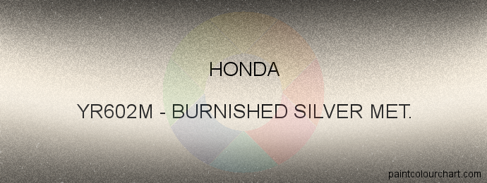 Honda paint YR602M Burnished Silver Met.