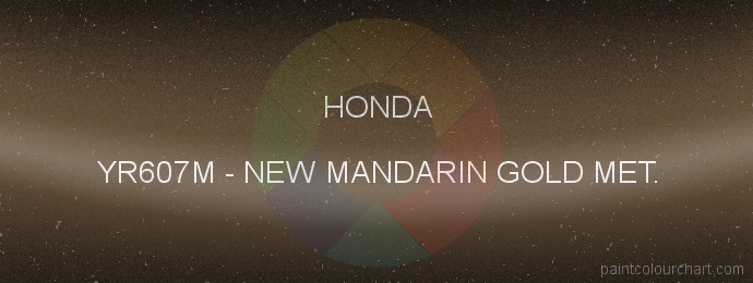 Honda paint YR607M New Mandarin Gold Met.