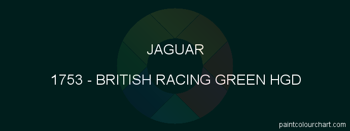 Jaguar paint 1753 British Racing Green Hgd