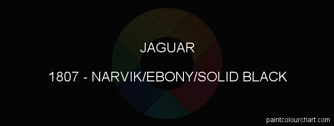 Jaguar paint 1807 Narvik/ebony/solid Black