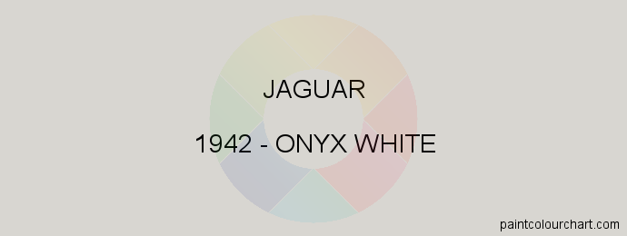 Jaguar paint 1942 Onyx White