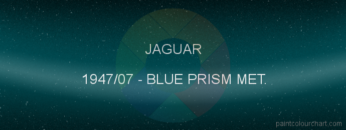 Jaguar paint 1947/07 Blue Prism Met.