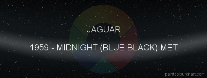 Jaguar paint 1959 Midnight (blue Black) Met.