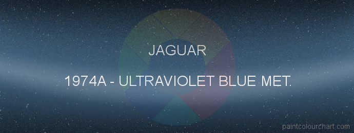 Jaguar paint 1974A Ultraviolet Blue Met.