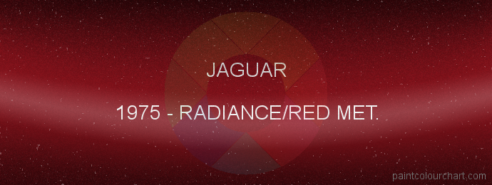 Jaguar paint 1975 Radiance/red Met.